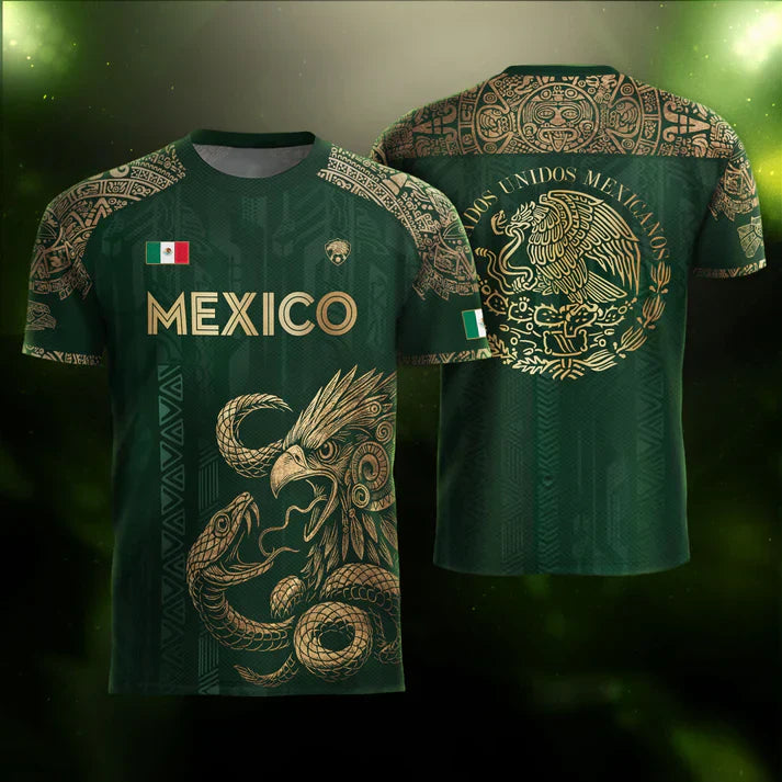 🦅 2026 Mexico Burgundy Sports T-Shirt
